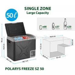 Frigo Congelatore Portatile Brunner Polarys Freeze SZ 50 -Vendite Campeggio Kit frigo congelatore portatile brunner polarys freeze sz 50 bivalente compressione 19