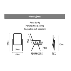 WESTFIELD Sedia Pieghevole Brunner Advancer Small 5 WESTFIELD Sedia Pieghevole Brunner Advancer Small -Vendite Campeggio Kit sedia pieghevole advancer small 2