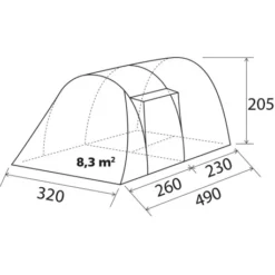 Nuove versioni -Vendite Campeggio Kit tenda arqus outdoor 5 1