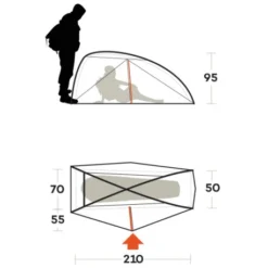 Tenda Ferrino Nemesi 1 PRO -Vendite Campeggio Kit tenda ferrino nemesi 1 pro leggera intuitiva struttura interna rapido montaggio hiker ciclismo 6
