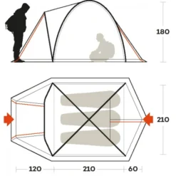 Vendite Campeggio Kit -Vendite Campeggio Kit tenda ferrino shaba 3 tre stagioni alta comoda ampia abitabilita 1